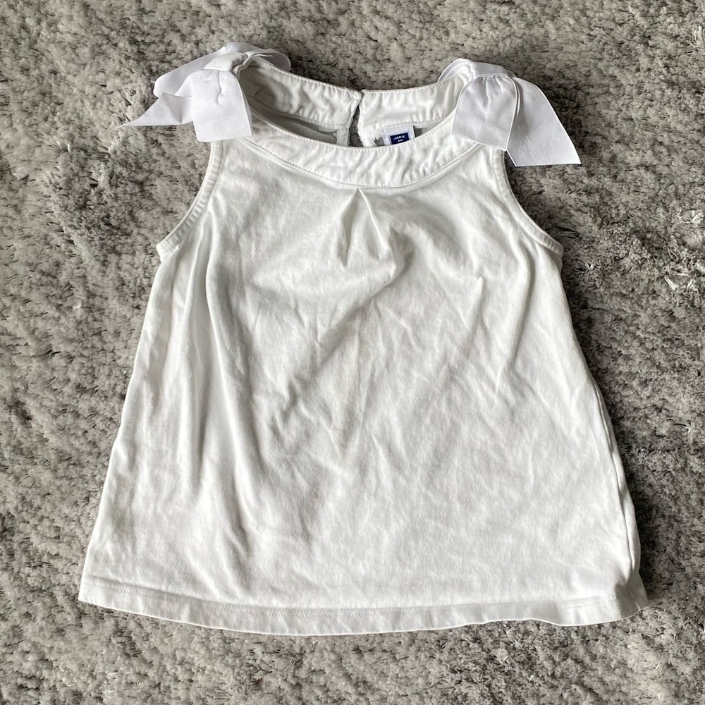 Janie and Jack Bow Sleeves Tank Top